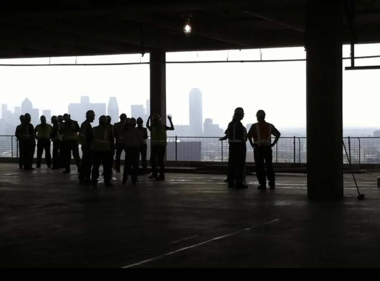 Stone-Tec team coordinating on an active job site