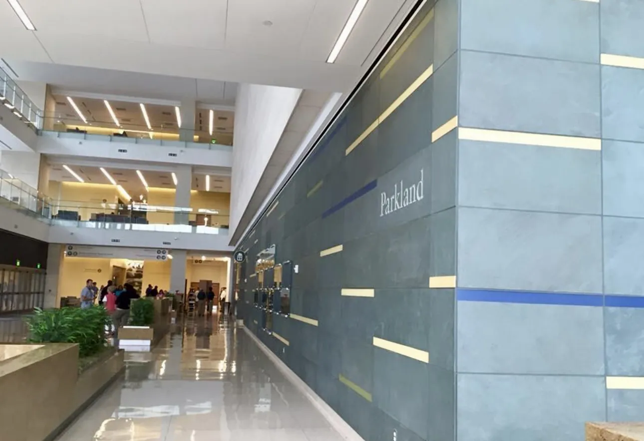 Healthcare facility stonework
