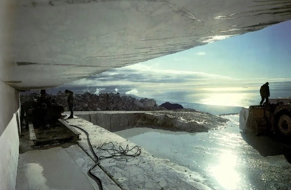 Carrara marble quarry in Italy