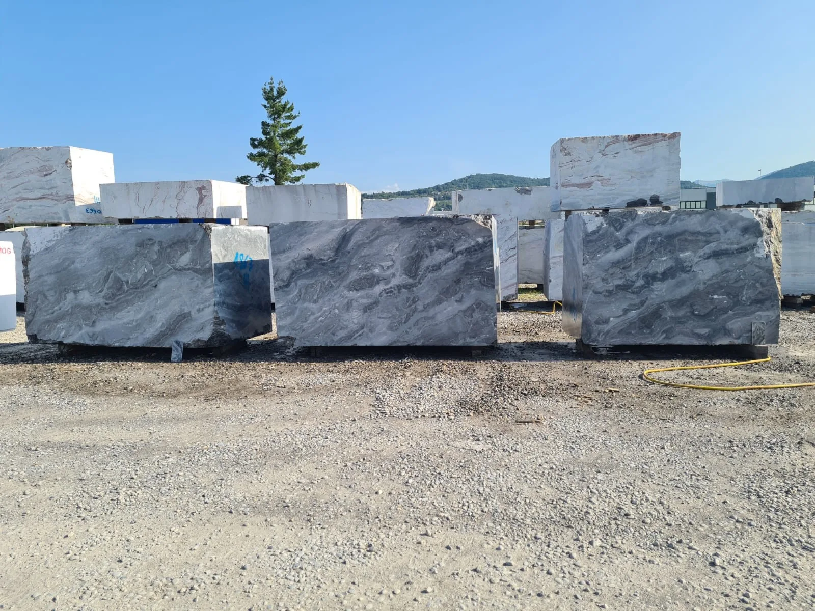 Stone blocks selected for the Loews Hotel Arlington project